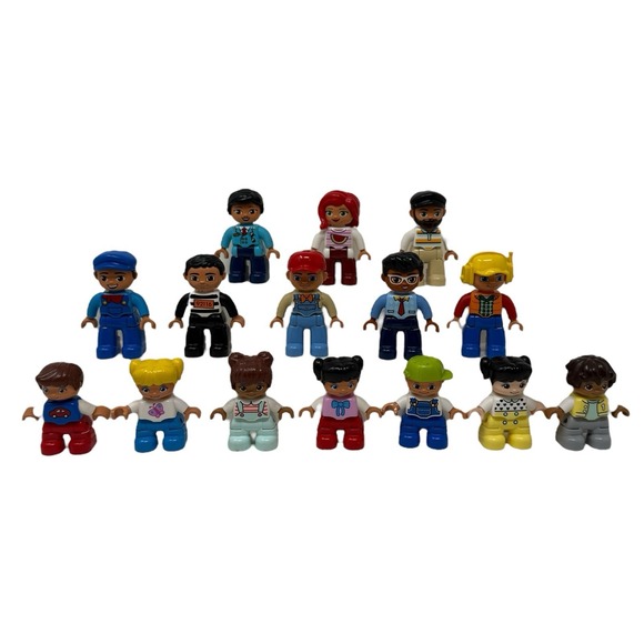 Lego Duplo Figures Mixed Lot Of 15 Minifigures People Boys & Girls Kids - Picture 1 of 11